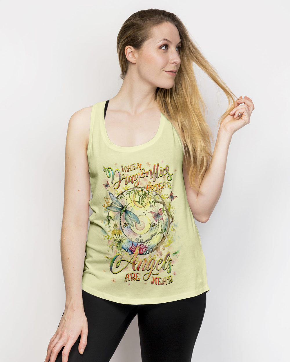 When Dragonflies Appear Angels Are Near Women's All Over Print Shirt - Yhhg3112243