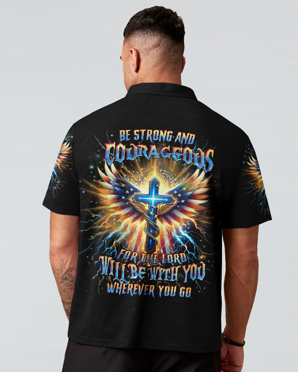 Be Strong And Courageous Men's All Over Print Shirt - Yhhn0401242