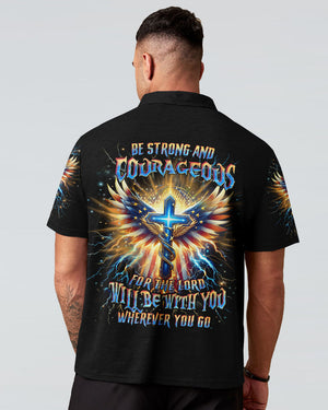 Be Strong And Courageous Men's All Over Print Shirt - Yhhn0401242
