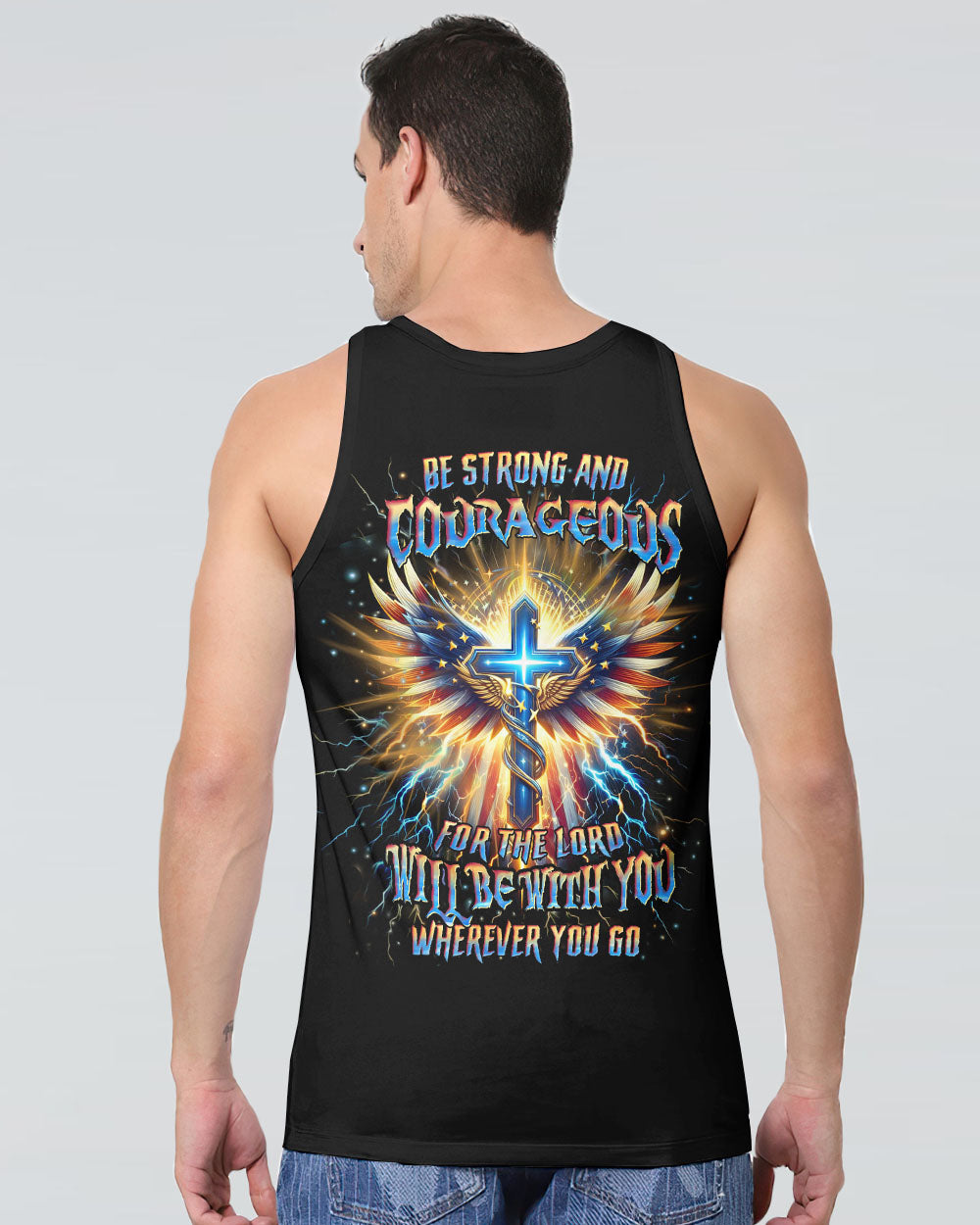 Be Strong And Courageous Men's All Over Print Shirt - Yhhn0401242