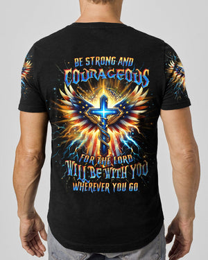 Be Strong And Courageous Men's All Over Print Shirt - Yhhn0401242