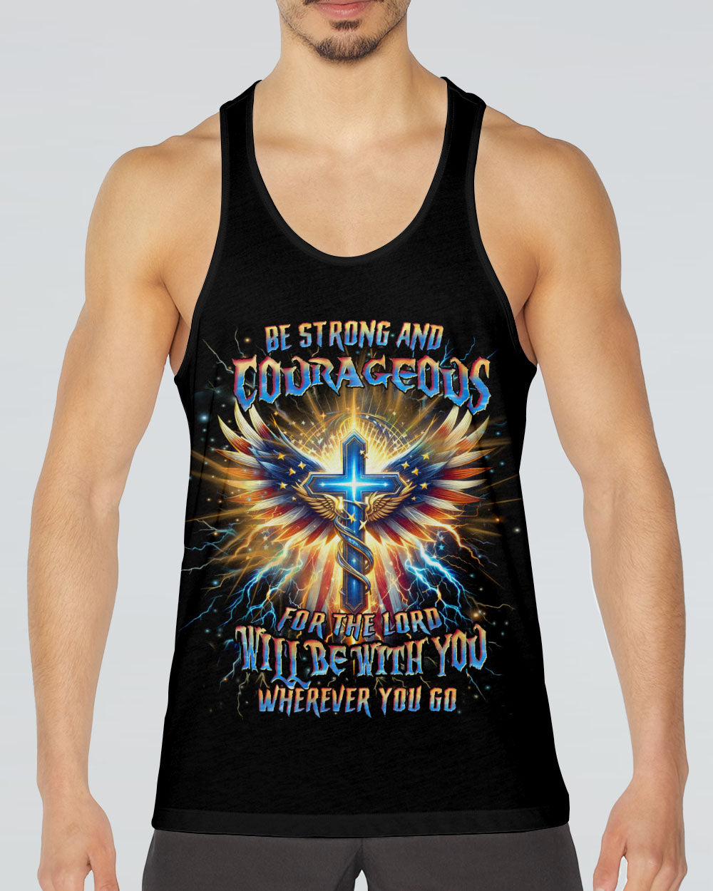 Be Strong And Courageous Men's All Over Print Shirt - Yhhn0401242
