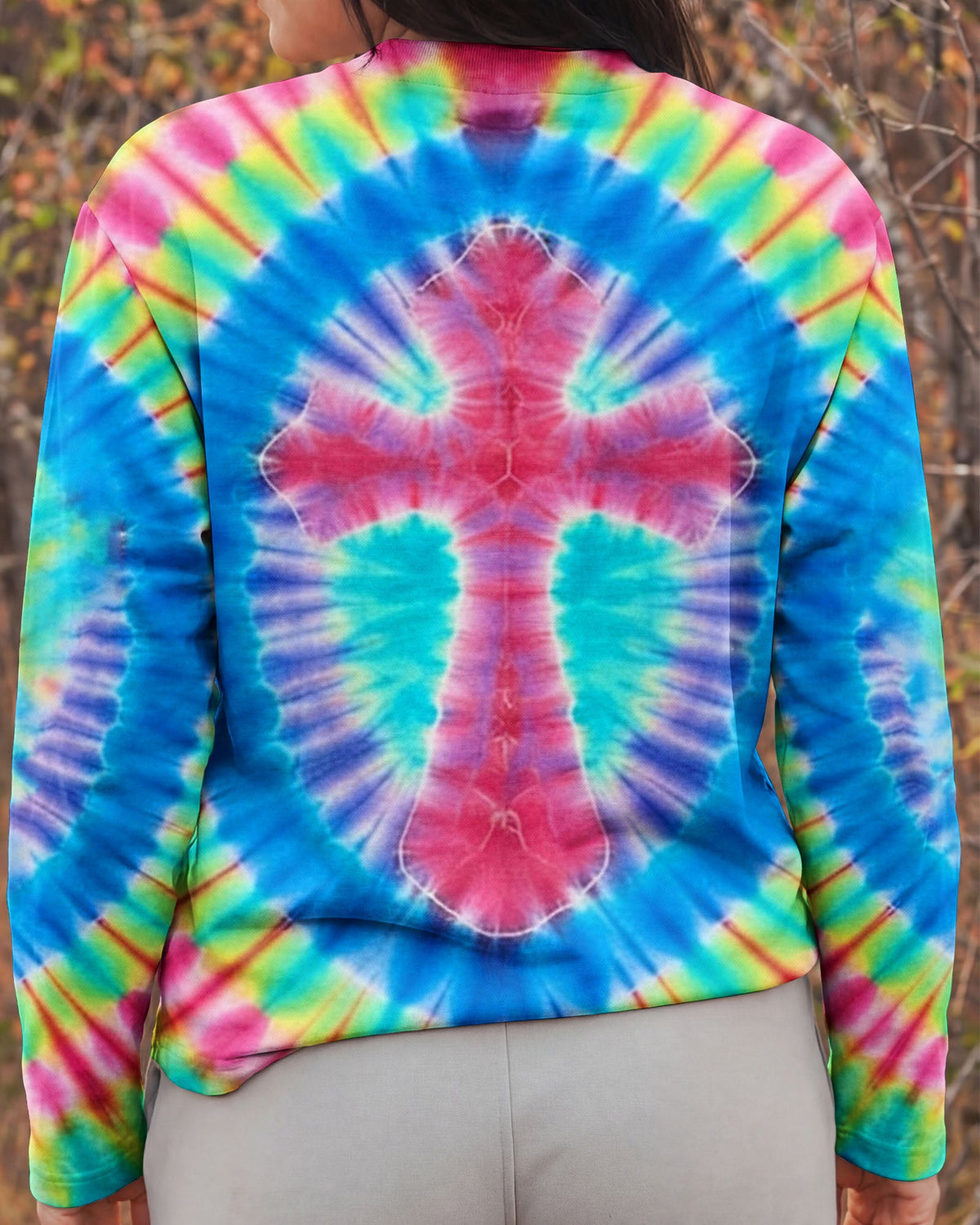 Colorful Swirl Cross Women's All Over Print Shirt - Yhhn0601263