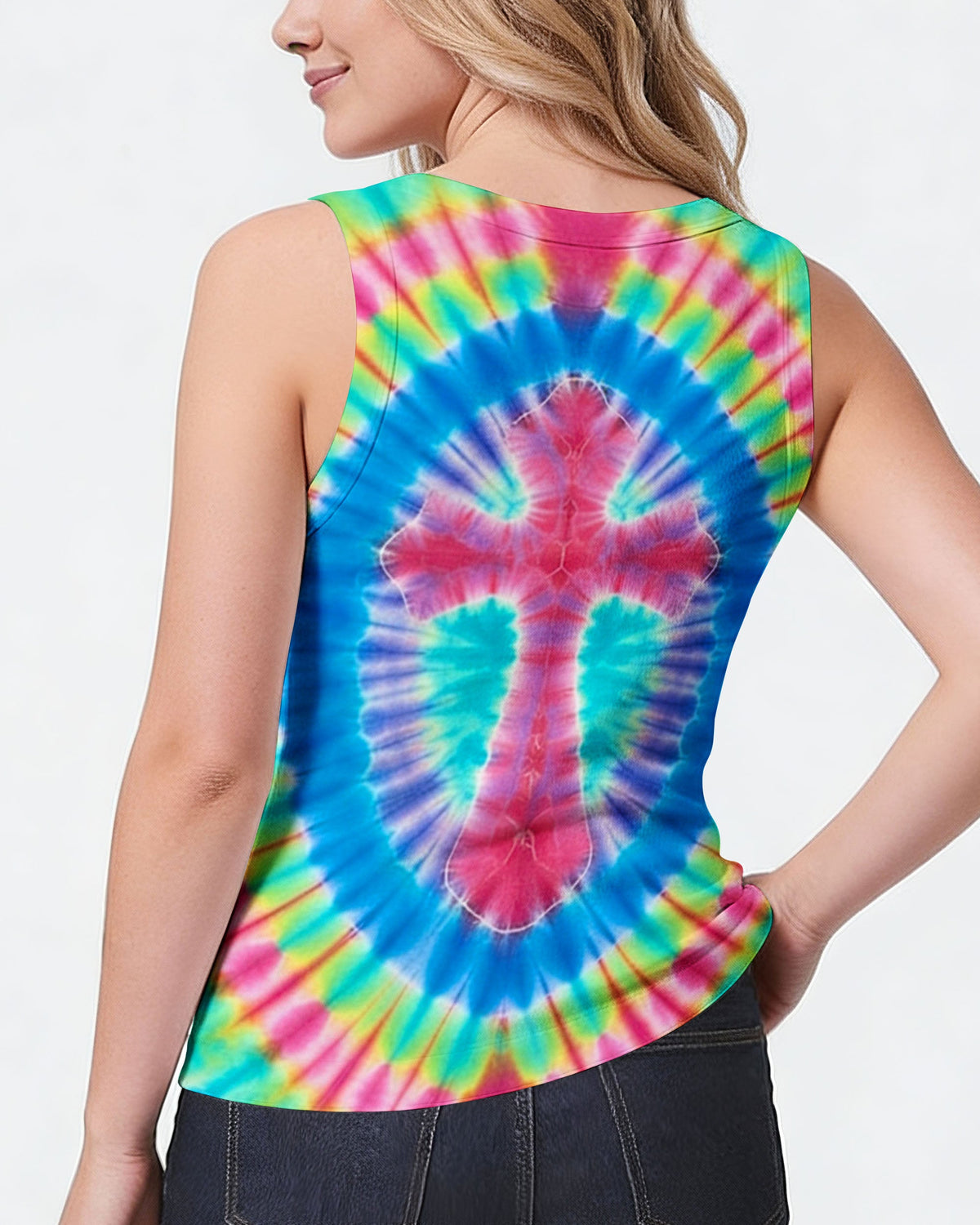 Colorful Swirl Cross Women's All Over Print Shirt - Yhhn0601263