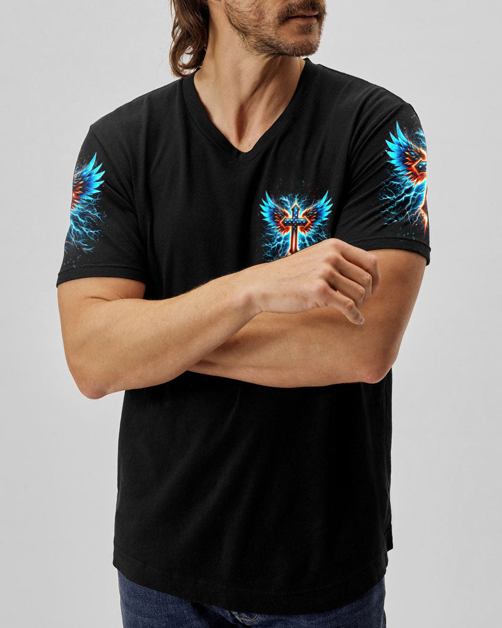 Stand For The Flag Kneel For The Cross Men's All Over Print Shirt - Yhhn0901243