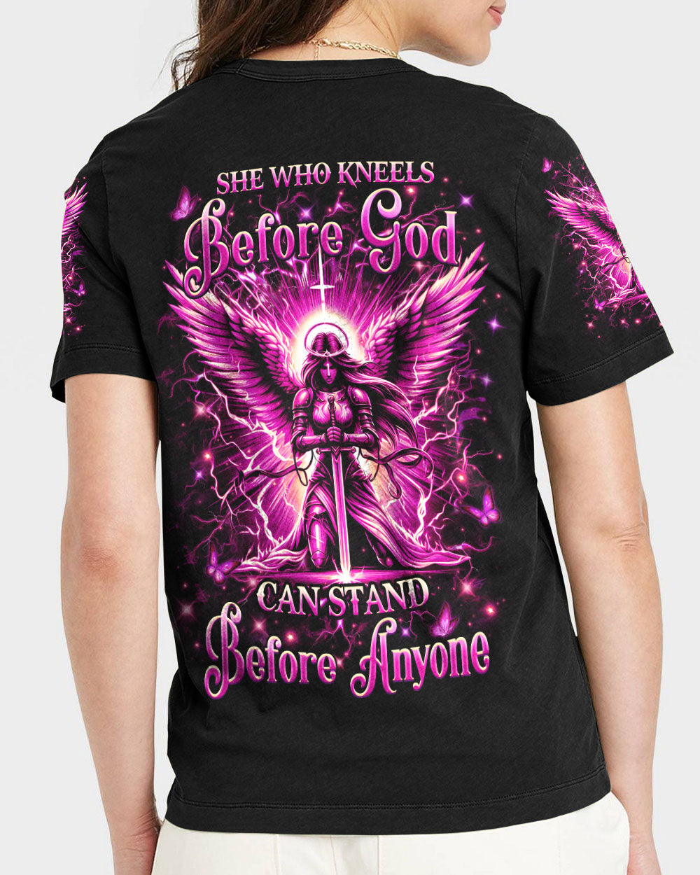 She Who Kneels Before God Women's All Over Print Shirt - Yhhn2204242
