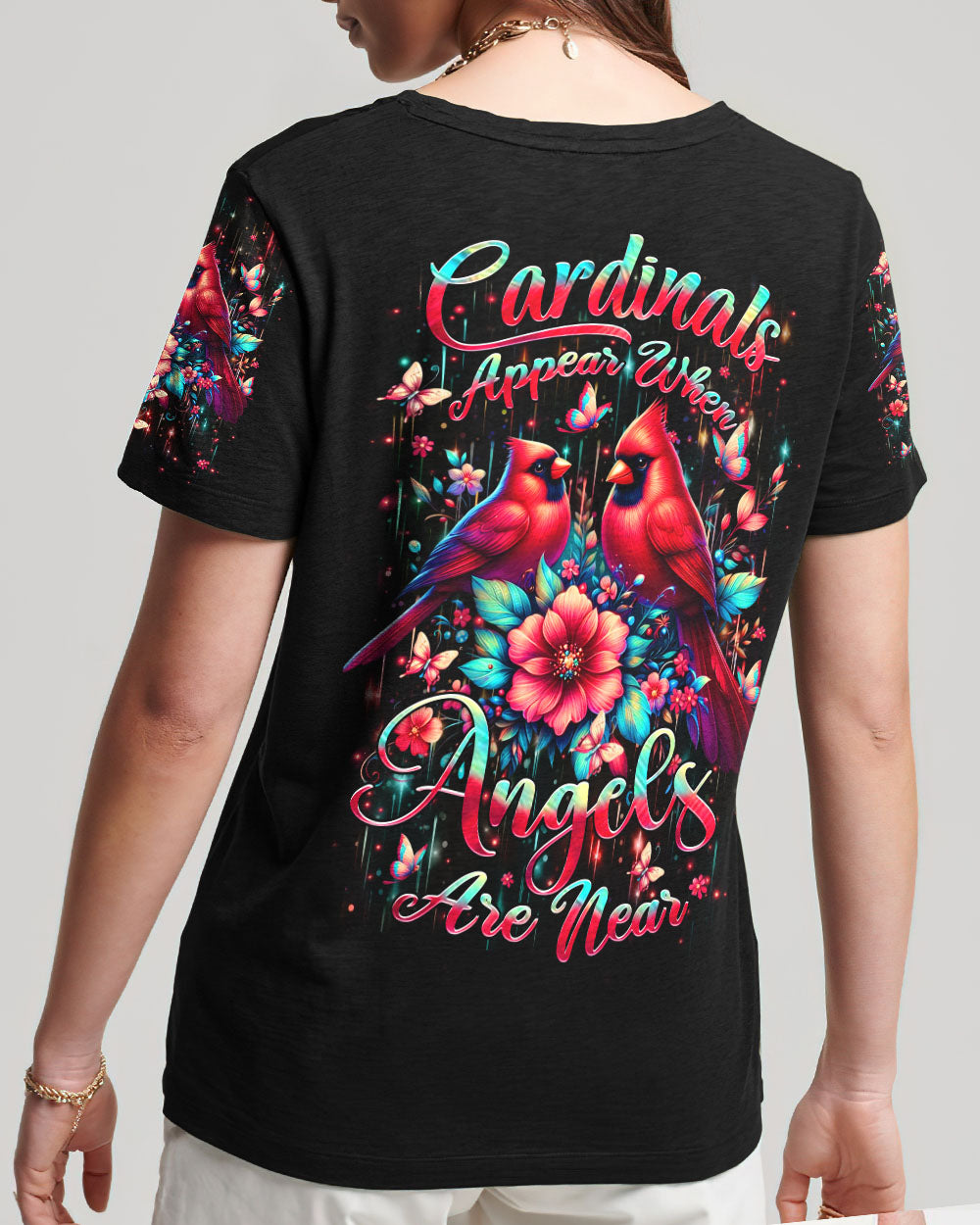 Cardinals Appear When Angels Are Near Women's All Over Print Shirt - Yhhn2703251