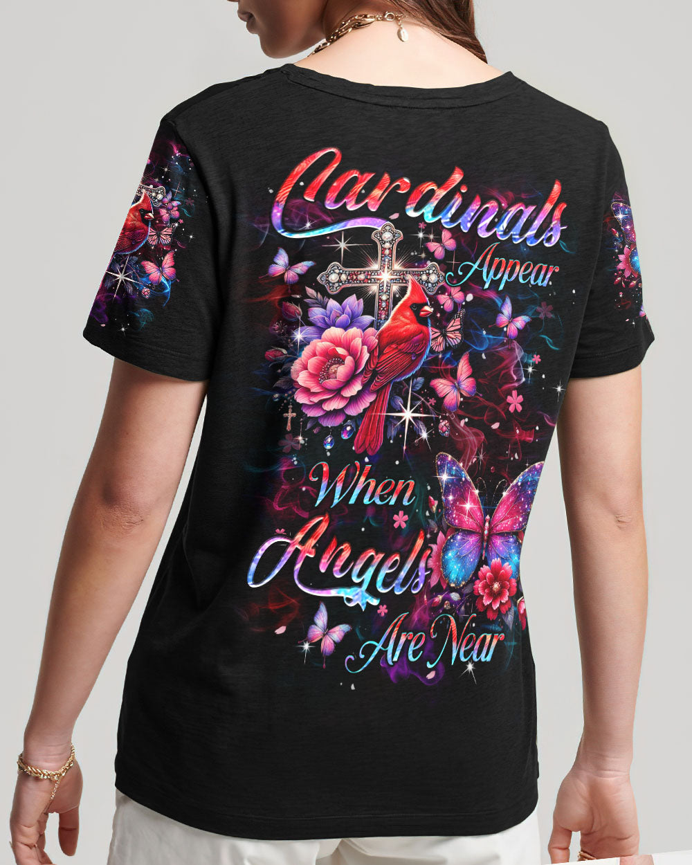 When Cardinals Appear Angels Are Near Women's All Over Print Shirt - Yhhn3112243