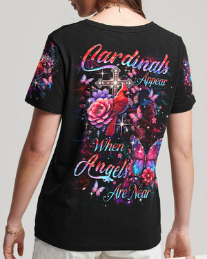 When Cardinals Appear Angels Are Near Women's All Over Print Shirt - Yhhn3112243