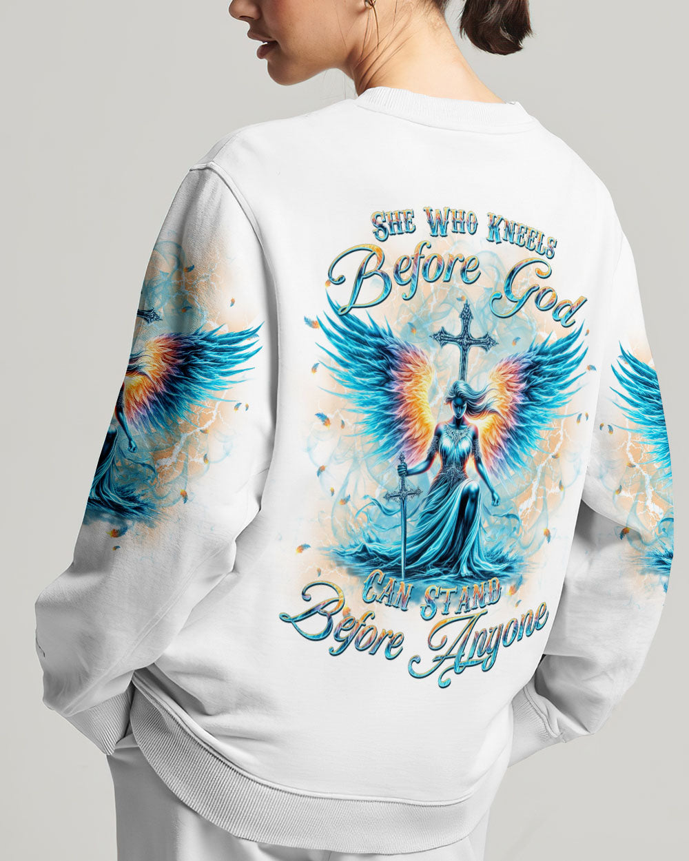 She Who Kneels Before God Women's All Over Print Shirt - Yhkd0301243