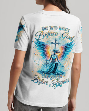 She Who Kneels Before God Women's All Over Print Shirt - Yhkd0301243