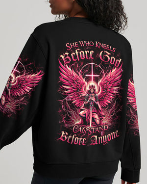 She Who Kneels Before God Women's All Over Print Shirt - Yhkd0304244