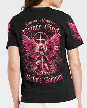 She Who Kneels Before God Women's All Over Print Shirt - Yhkd0304244