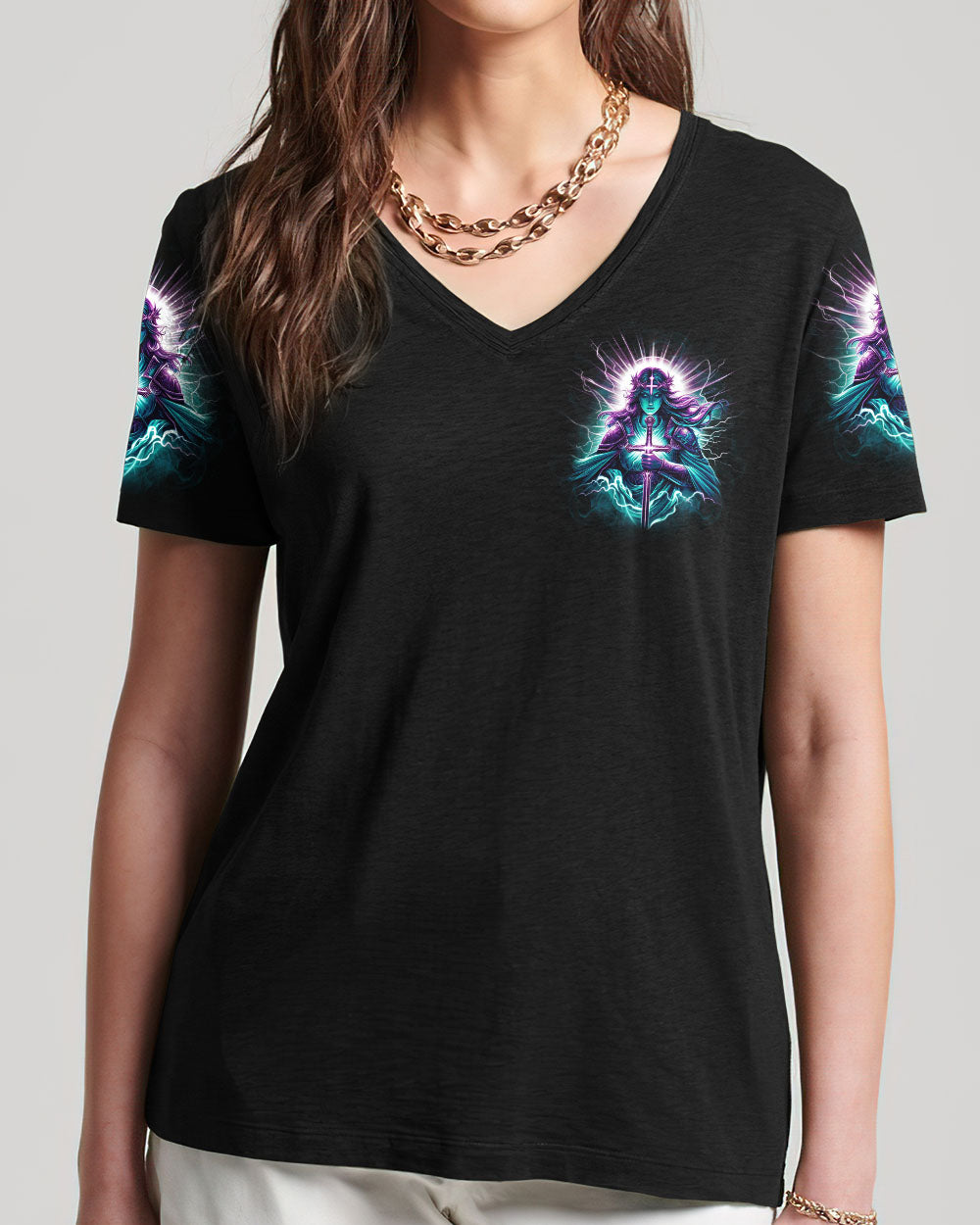 A Child Of God A Woman Of Faith Women's All Over Print Shirt - Yhkd1212231