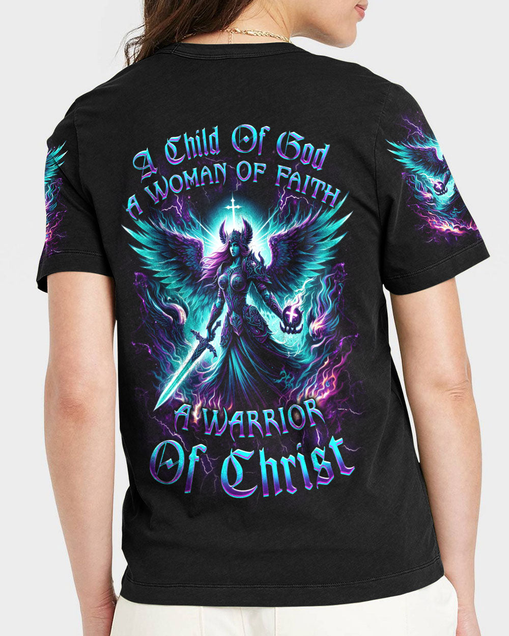 A Child Of God A Woman Of Faith Women's All Over Print Shirt - Yhkd1303244