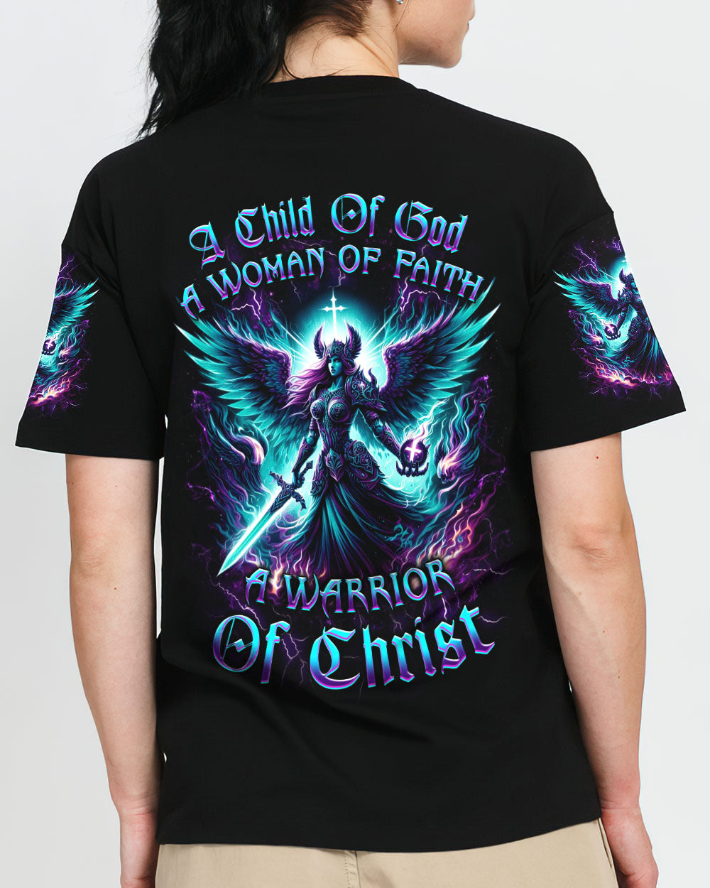 A Child Of God A Woman Of Faith Women's All Over Print Shirt - Yhkd1303244