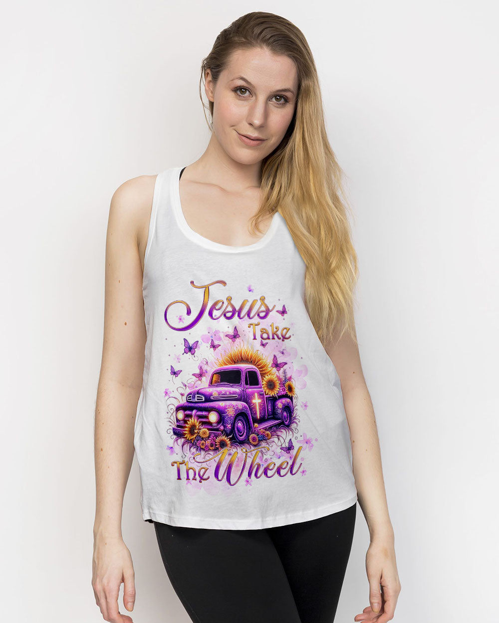 Jesus Take The Wheel Sunflower Women's All Over Print Shirt - Yhkd1502241