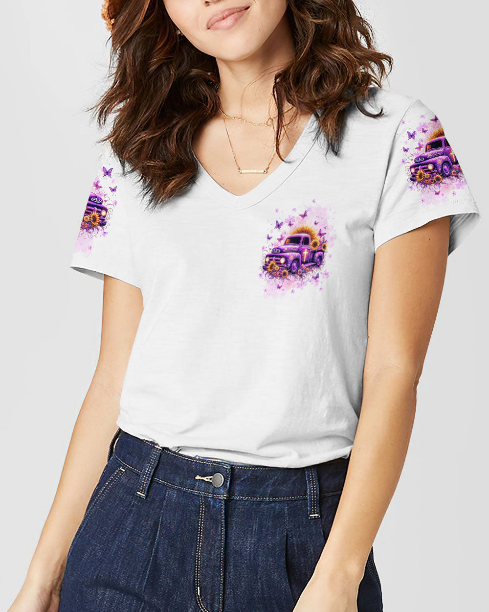 Jesus Take The Wheel Sunflower Women's All Over Print Shirt - Yhkd1502241
