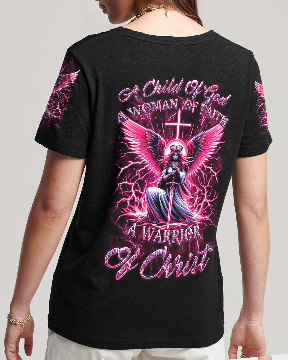 A Child Of God A Woman Of Faith Women's All Over Print Shirt - Yhkd1602242