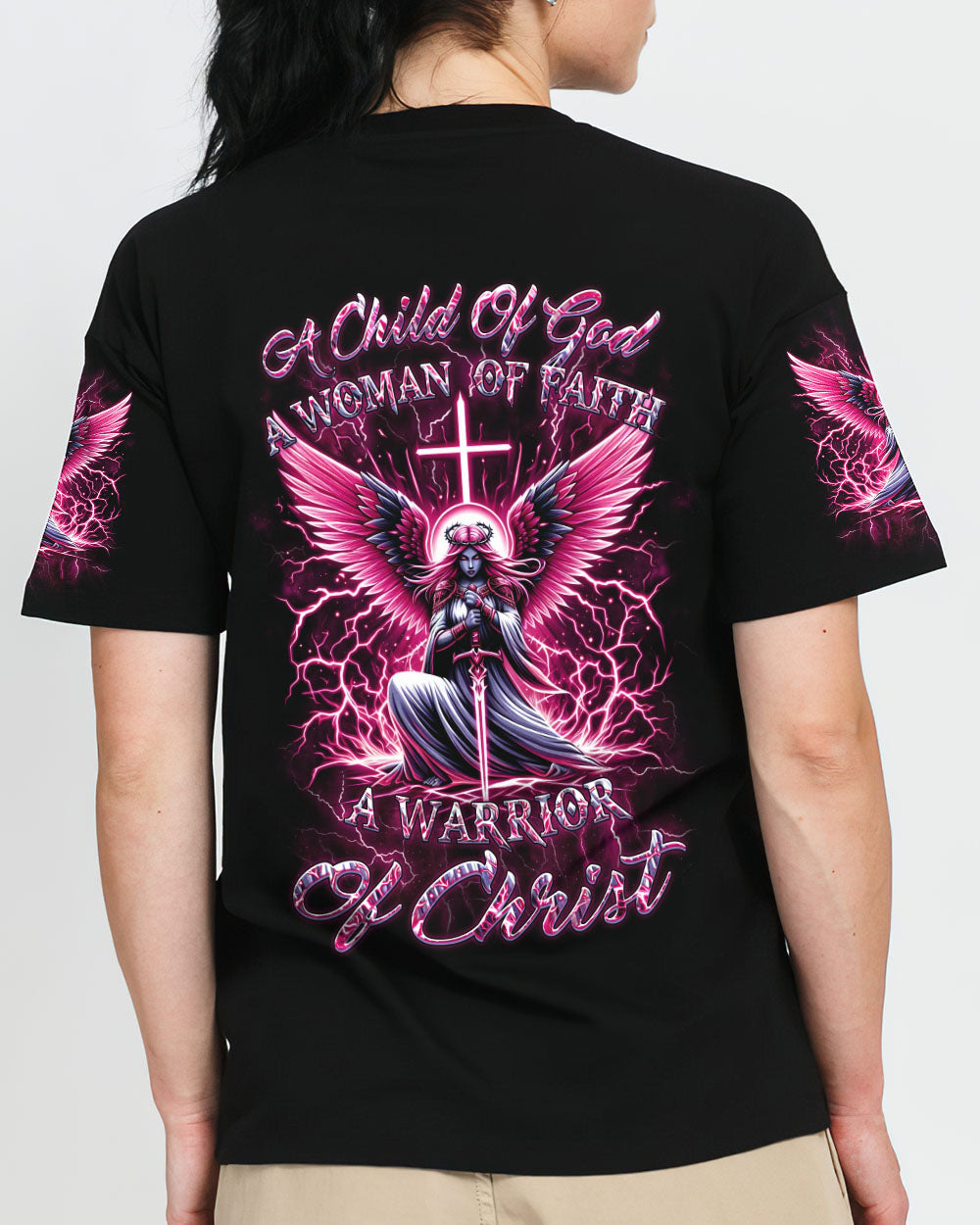 A Child Of God A Woman Of Faith Women's All Over Print Shirt - Yhkd1602242