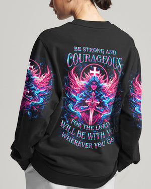 Be Strong And Courageous Women's All Over Print Shirt - Yhkd1604244