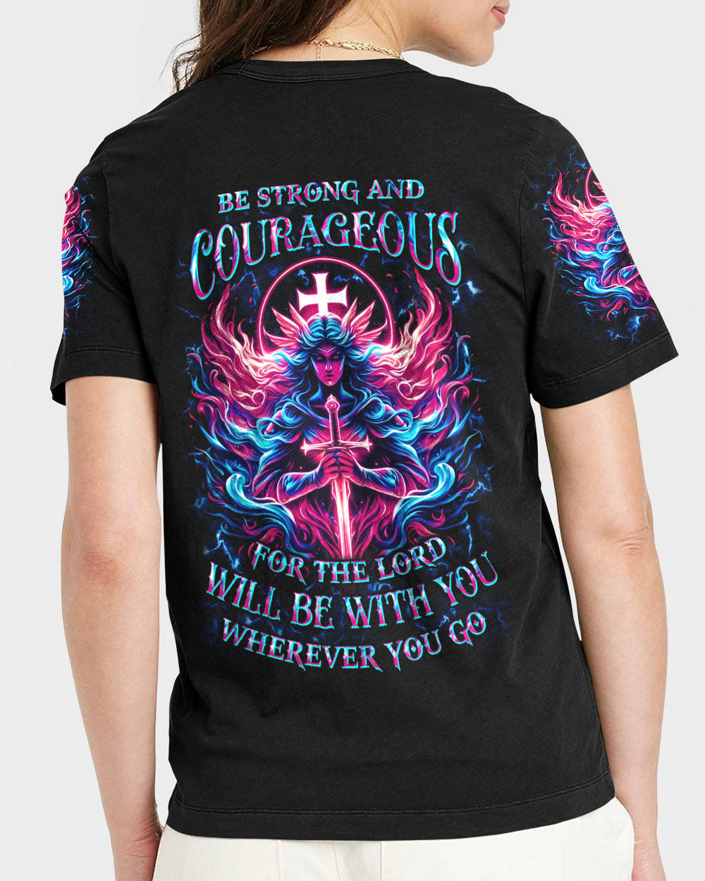 Be Strong And Courageous Women's All Over Print Shirt - Yhkd1604244