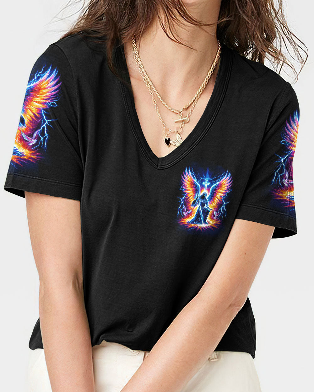 She Who Kneels Before God Women's All Over Print Shirt - Yhkd1901242