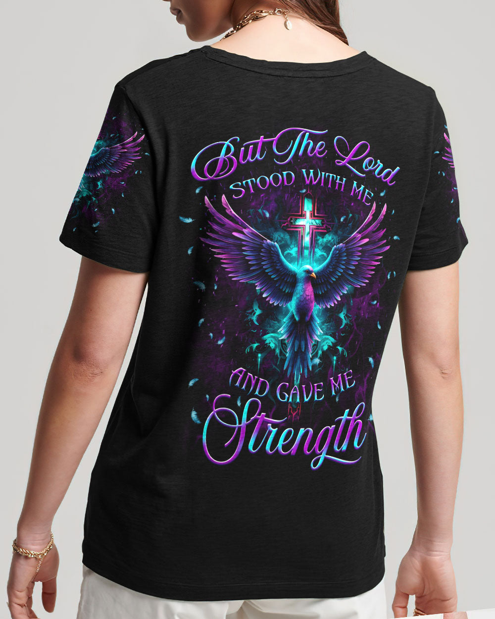 Lord Stood With Me Cross Women's All Over Print Shirt - Yhkd2111232