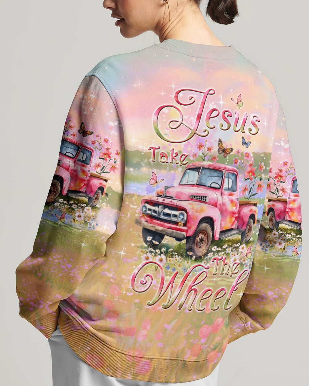 Jesus Take The Wheel Women's All Over Print Shirt - Yhkd3005244