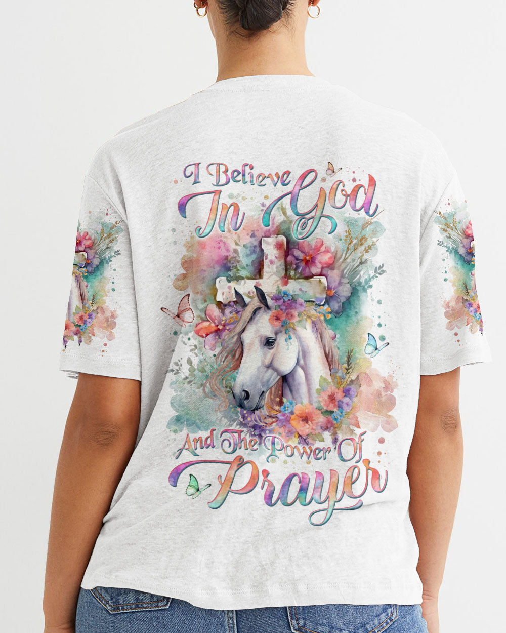 I Believe In God Horse Women's All Over Print Shirt - Yhln0201241