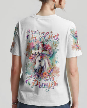 I Believe In God Horse Women's All Over Print Shirt - Yhln0201241