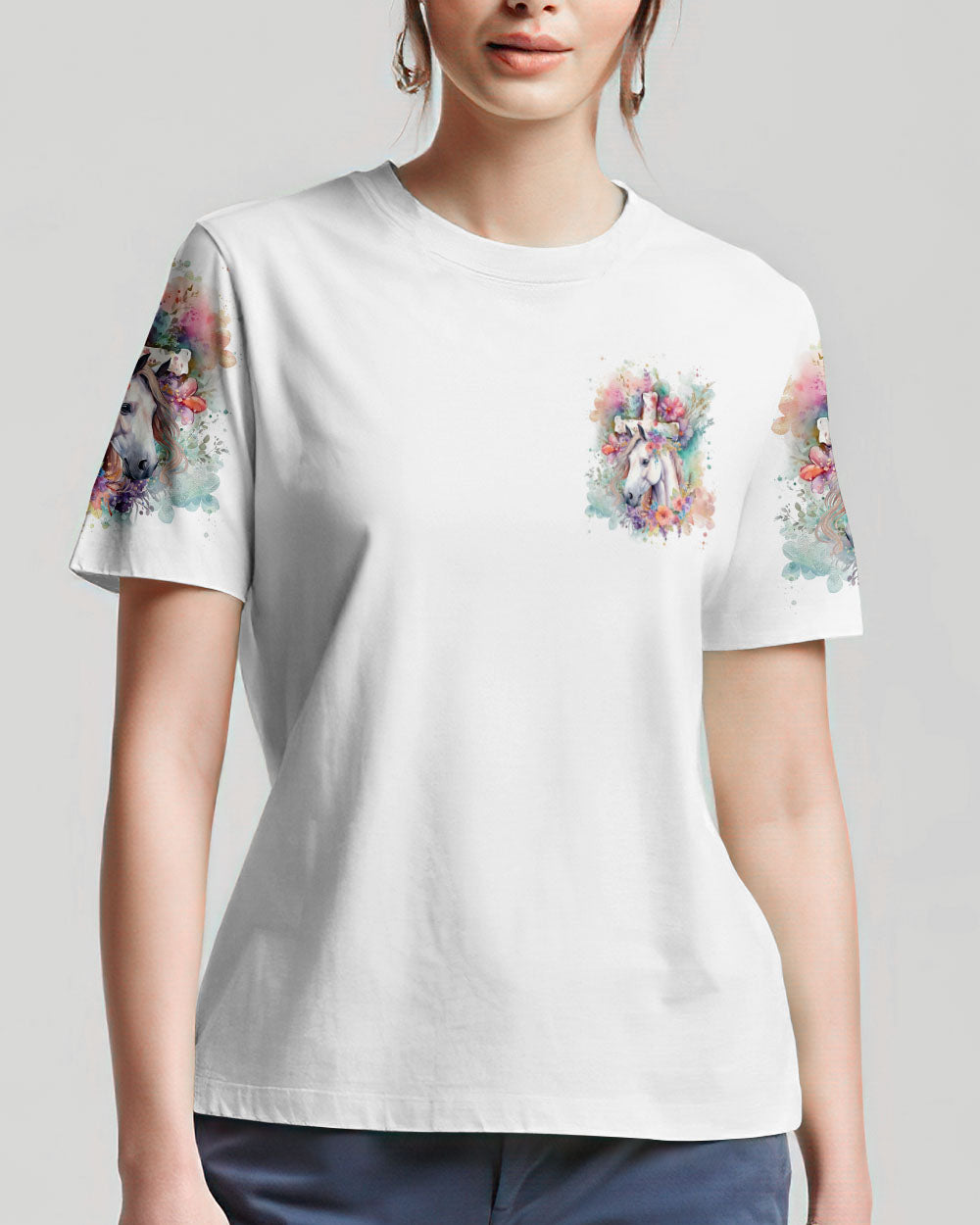 I Believe In God Horse Women's All Over Print Shirt - Yhln0201241