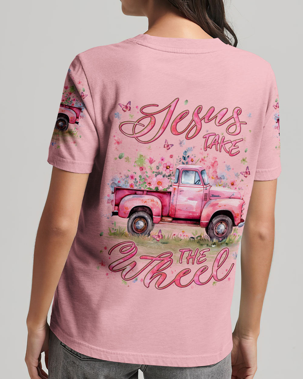 Jesus Take The Wheel Women's All Over Print Shirt - Yhln0203241
