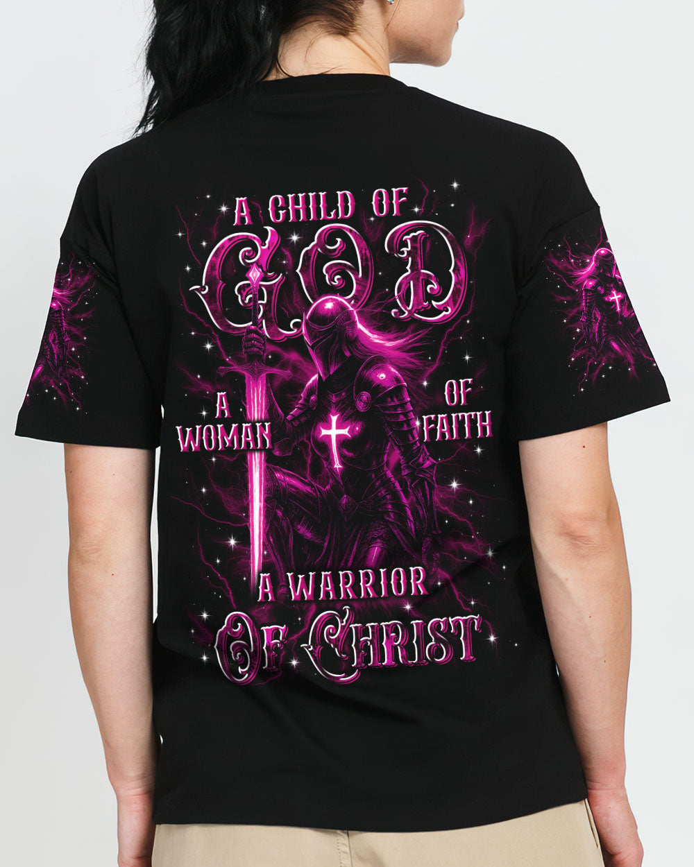 A Child Of God A Woman Of Faith Women's All Over Print Shirt - Yhln0310254