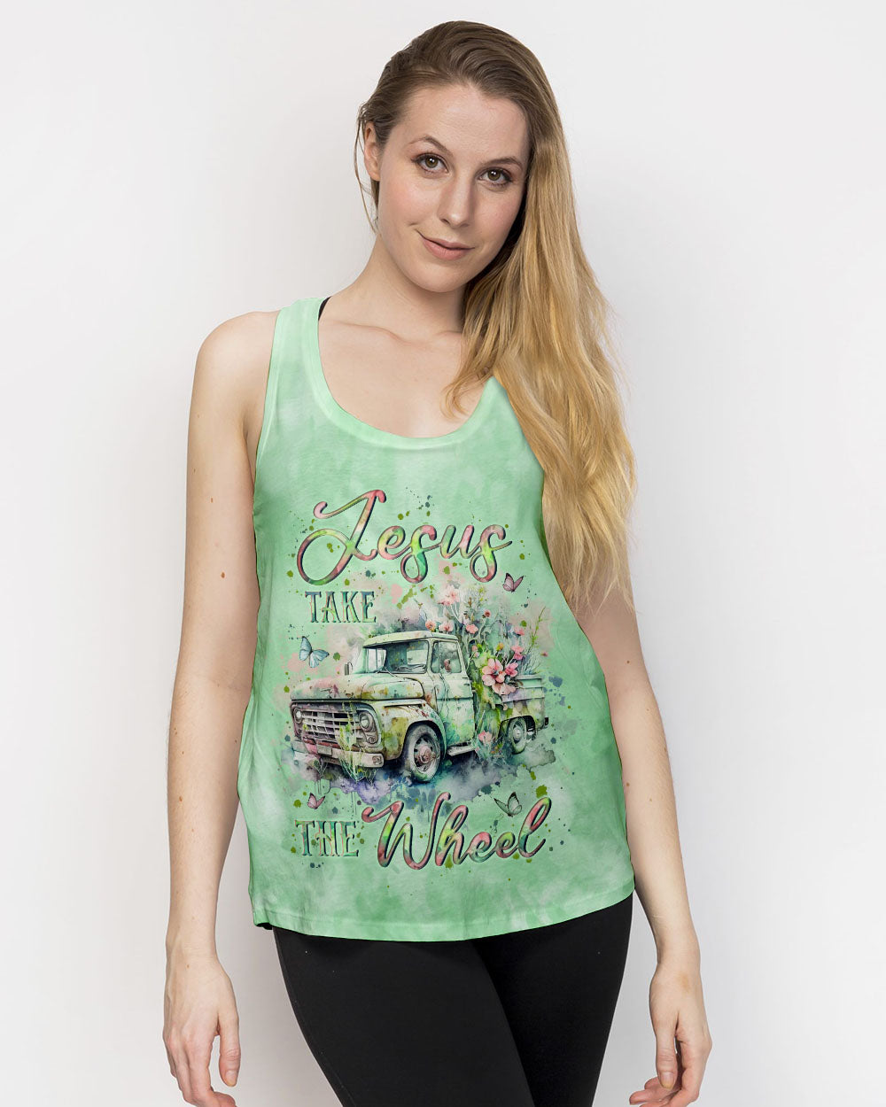 Jesus Take The Wheel Women's All Over Print Shirt - Yhln0402253
