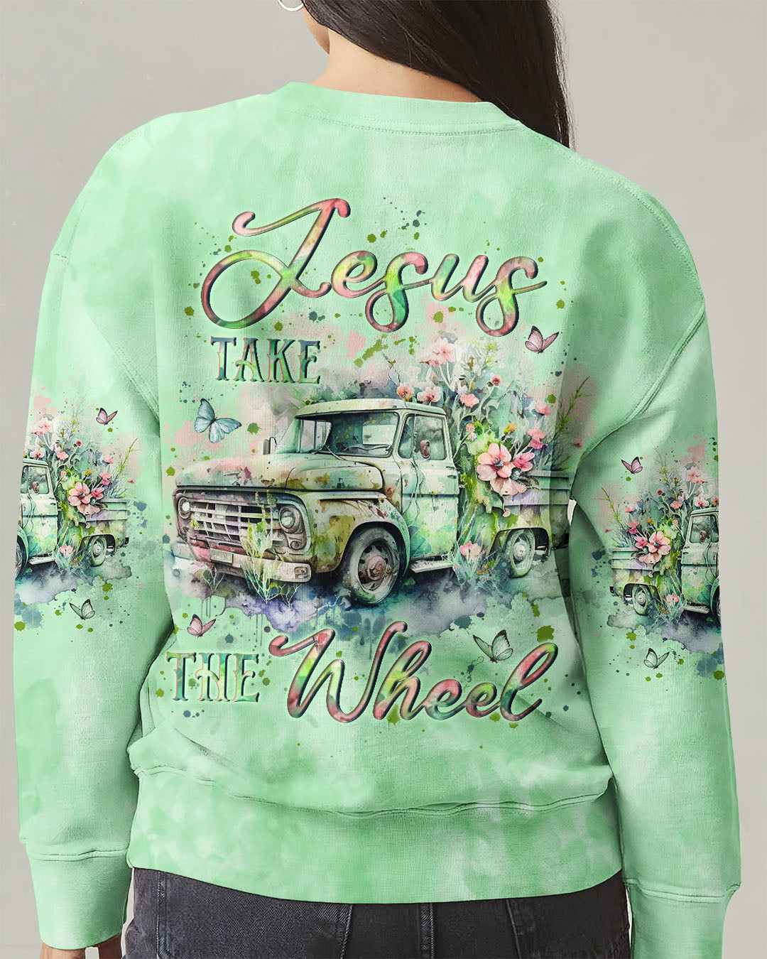 Jesus Take The Wheel Women's All Over Print Shirt - Yhln0402253
