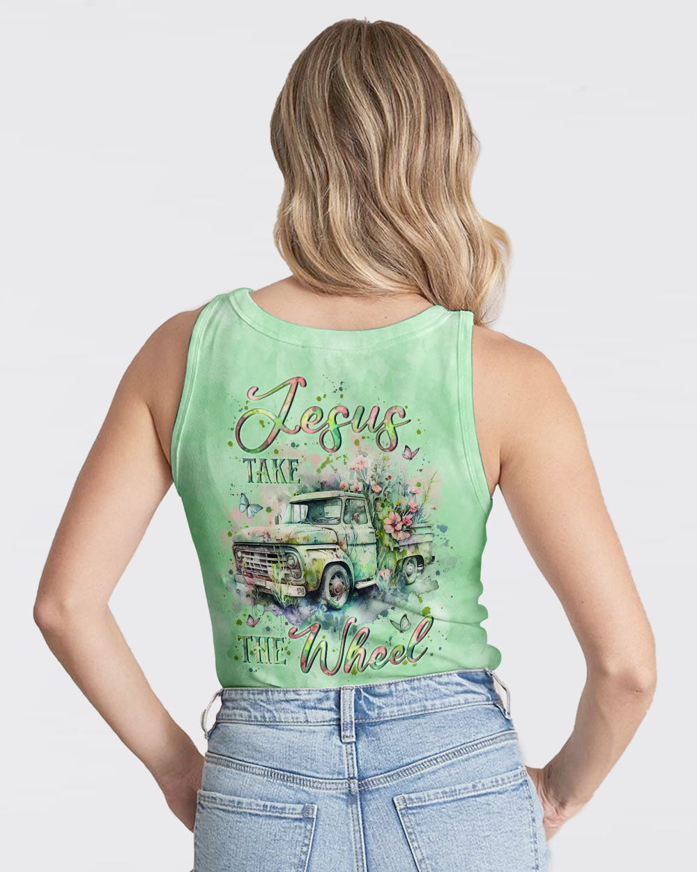 Jesus Take The Wheel Women's All Over Print Shirt - Yhln0402253