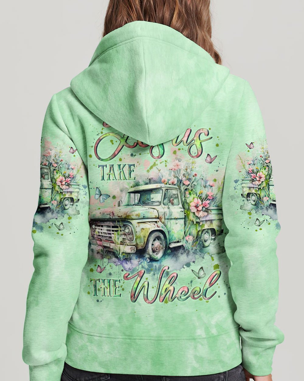 Jesus Take The Wheel Women's All Over Print Shirt - Yhln0402253