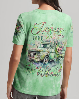 Jesus Take The Wheel Women's All Over Print Shirt - Yhln0402253
