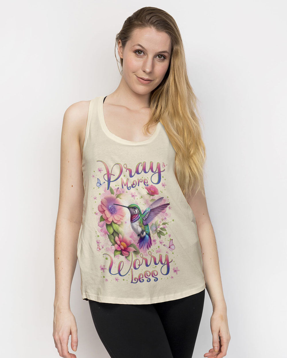 Pray More Worry Less Women's All Over Print Shirt - Yhln1101242