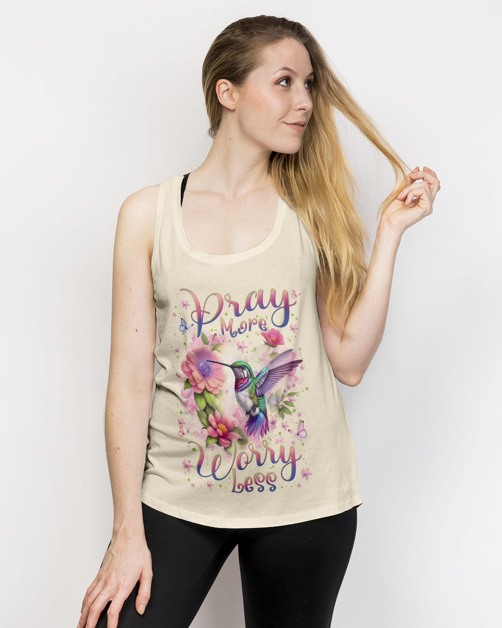 Pray More Worry Less Women's All Over Print Shirt - Yhln1101242
