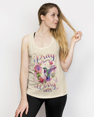 Pray More Worry Less Women's All Over Print Shirt - Yhln1101242