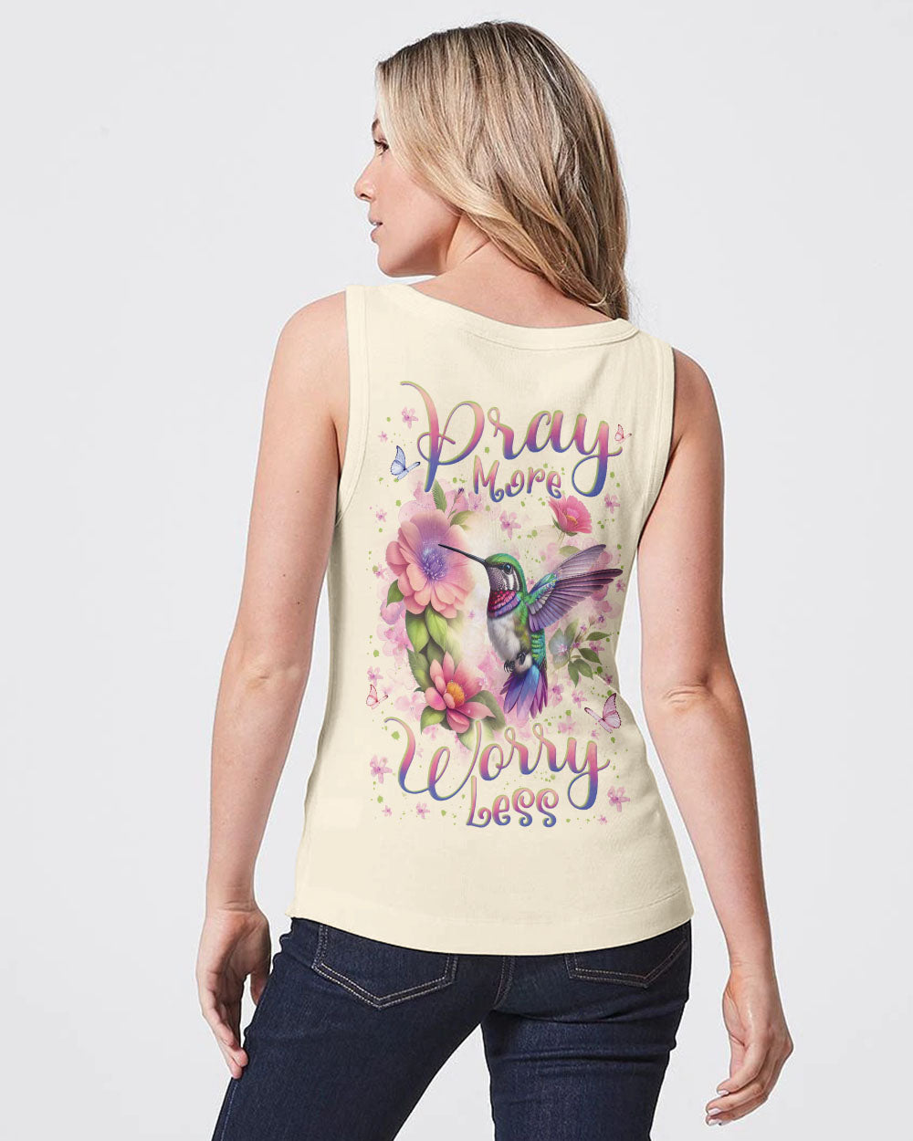 Pray More Worry Less Women's All Over Print Shirt - Yhln1101242