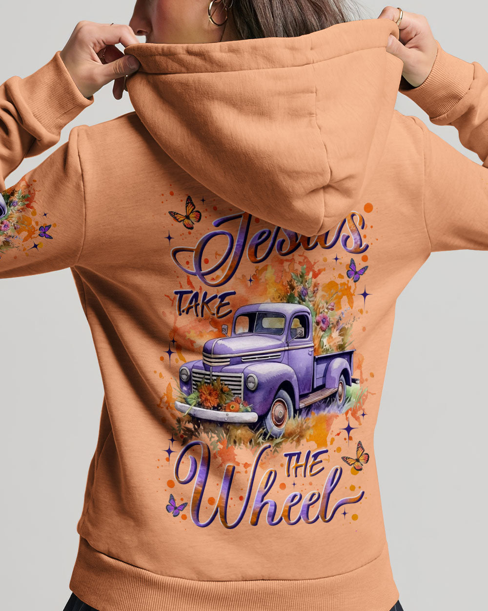 Jesus Take The Wheel Women's All Over Print Shirt - Yhln1109253