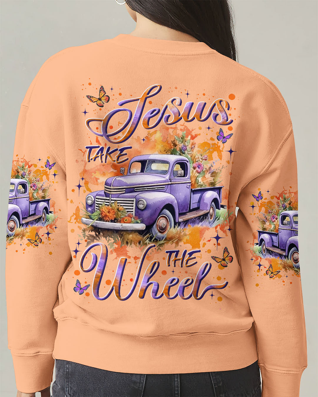 Jesus Take The Wheel Women's All Over Print Shirt - Yhln1109253