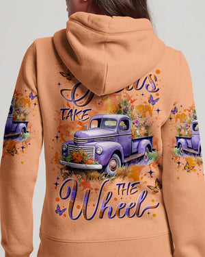 Jesus Take The Wheel Women's All Over Print Shirt - Yhln1109253