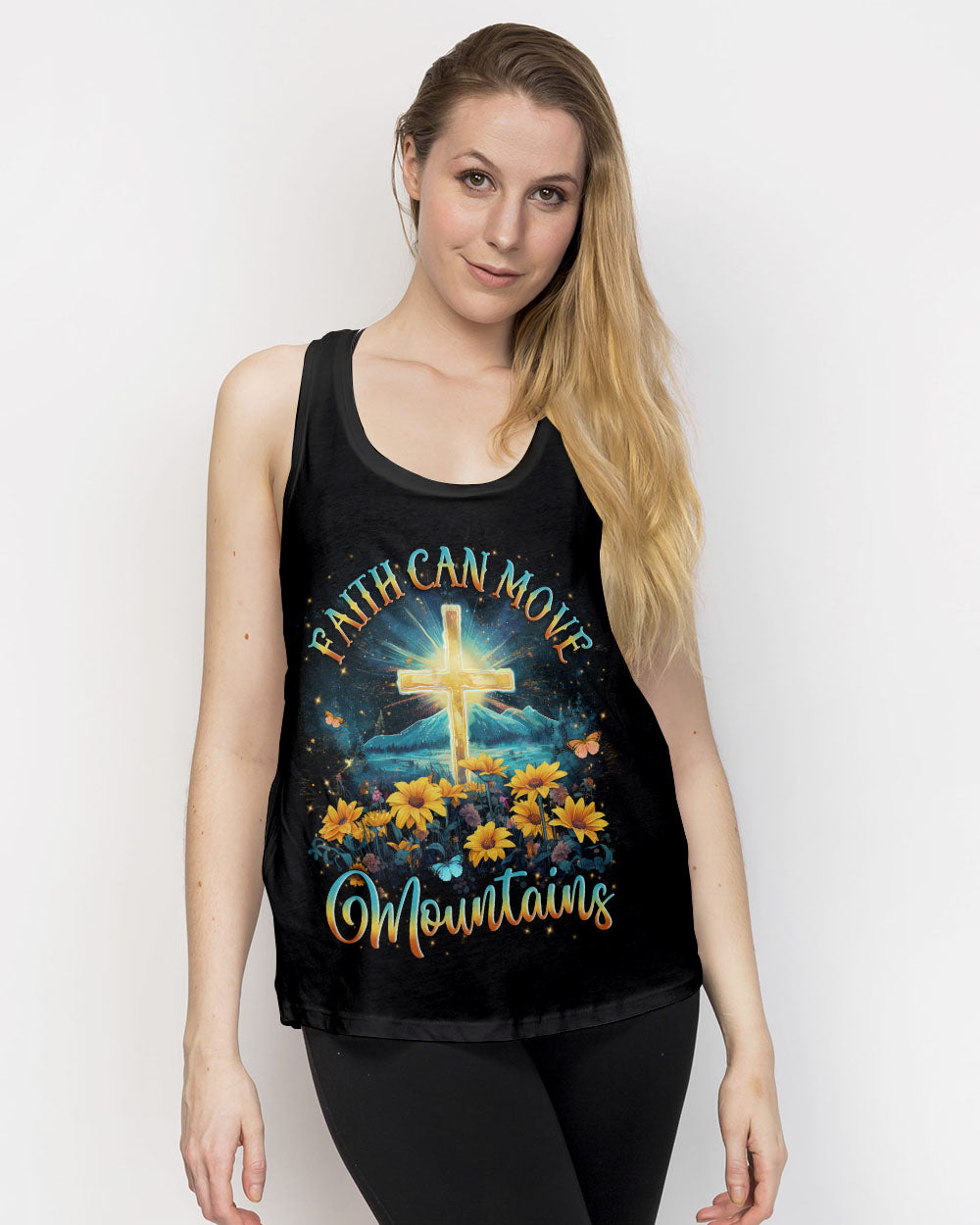 Faith Can Move Mountains Women's All Over Print Shirt - Yhln1310232