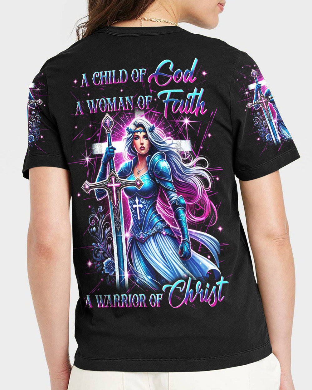 A Child Of God A Woman Of Faith Women's All Over Print Shirt - Yhln1701253
