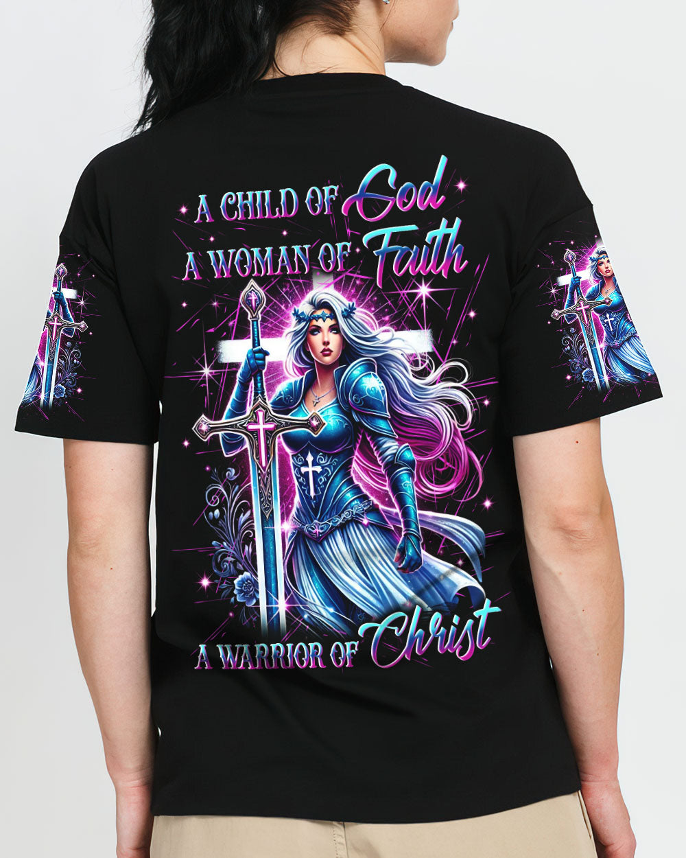 A Child Of God A Woman Of Faith Women's All Over Print Shirt - Yhln1701253