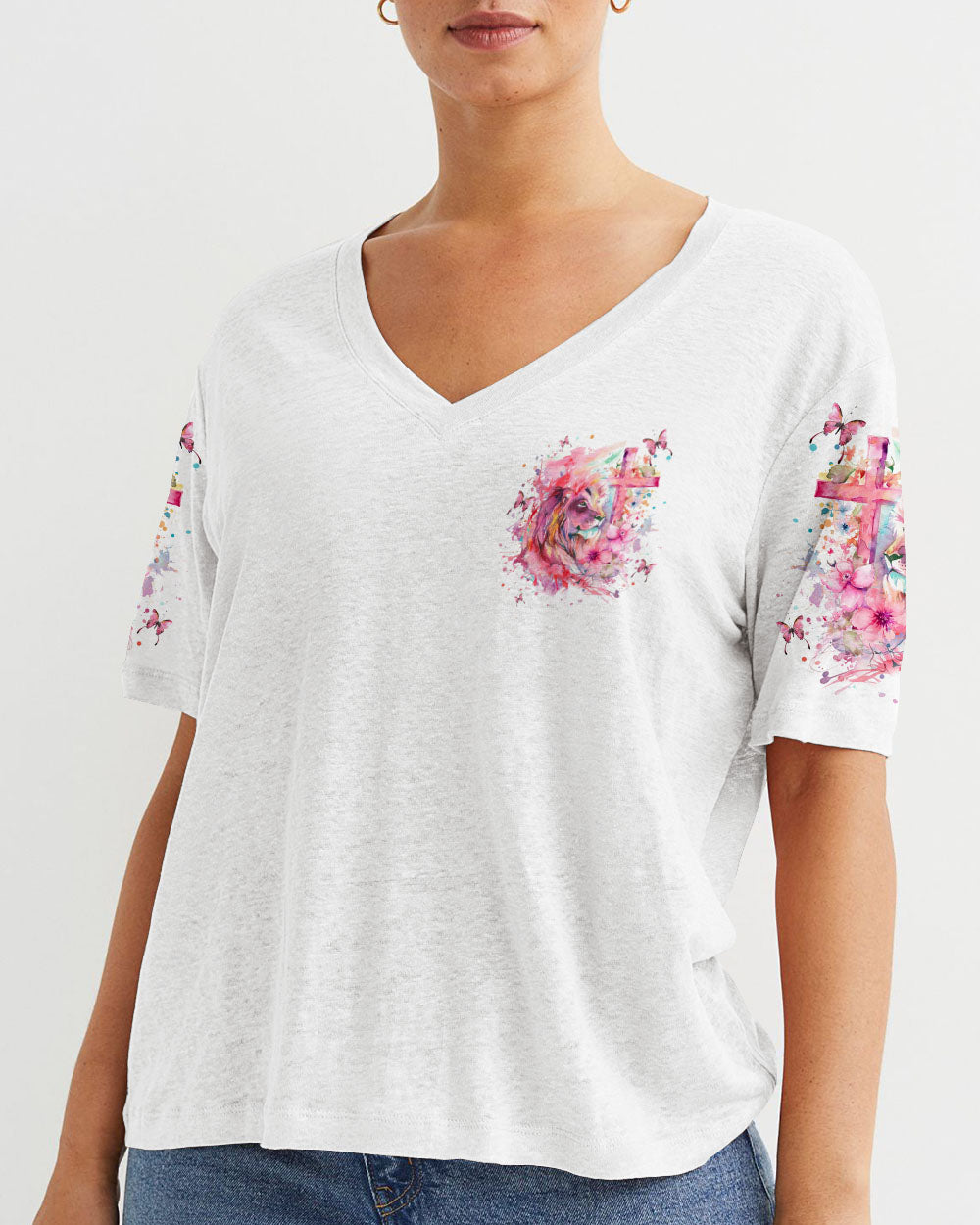I Believe In God Lion Women's All Over Print Shirt - Yhln2301242